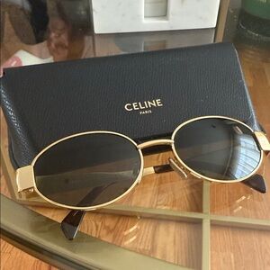Celine Elegant Gold and Black Eyewear